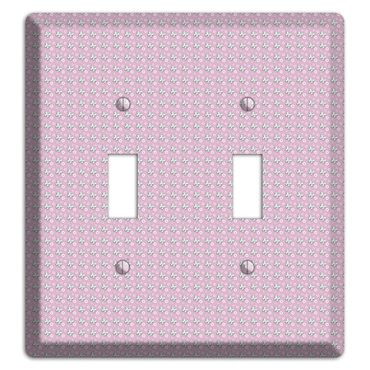 Pink with Butterflies 2 Toggle Wallplate