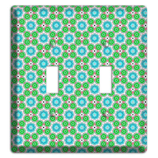 Green Foulard 5 2 Toggle Wallplate