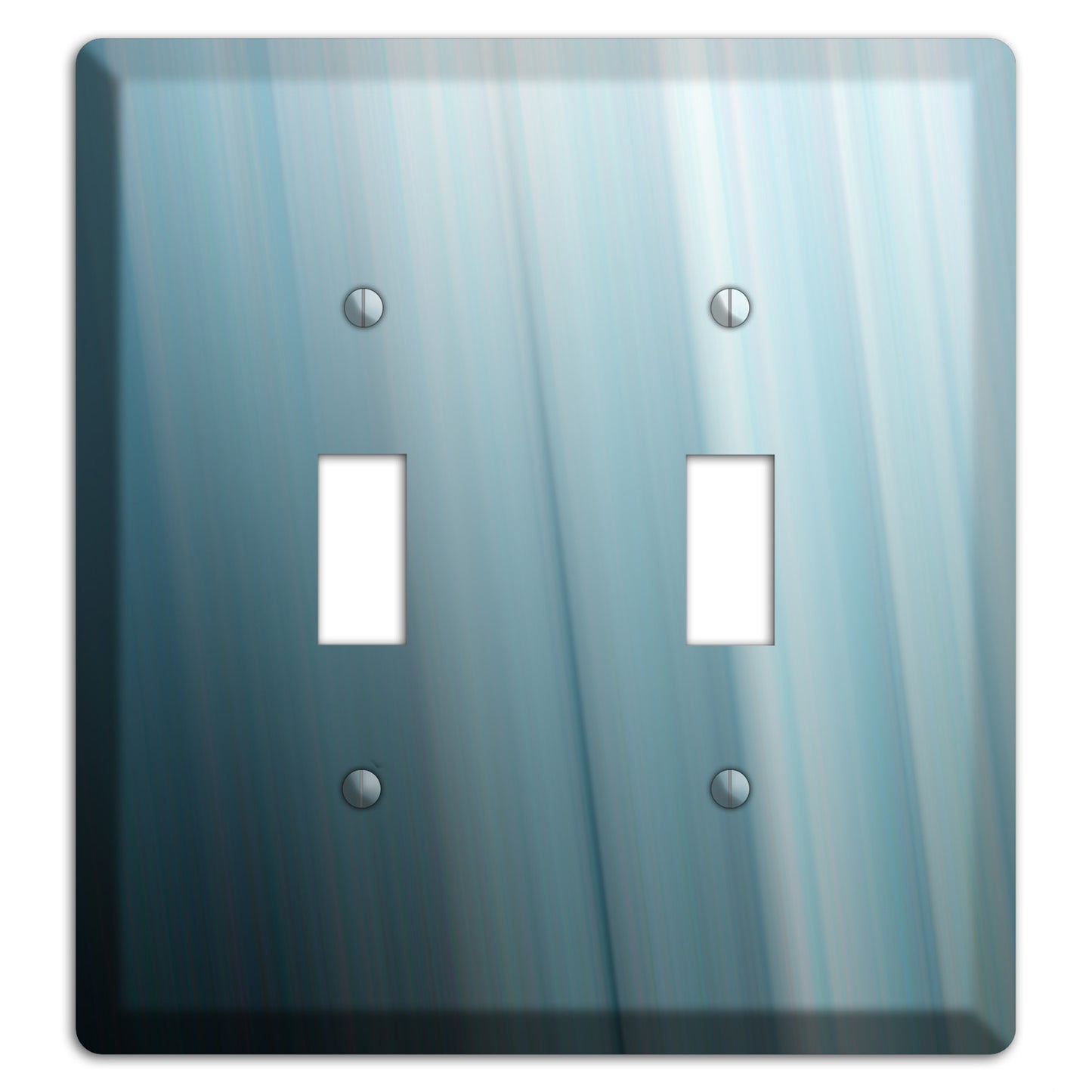 Dusty Blue Ray of Light 2 Toggle Wallplate