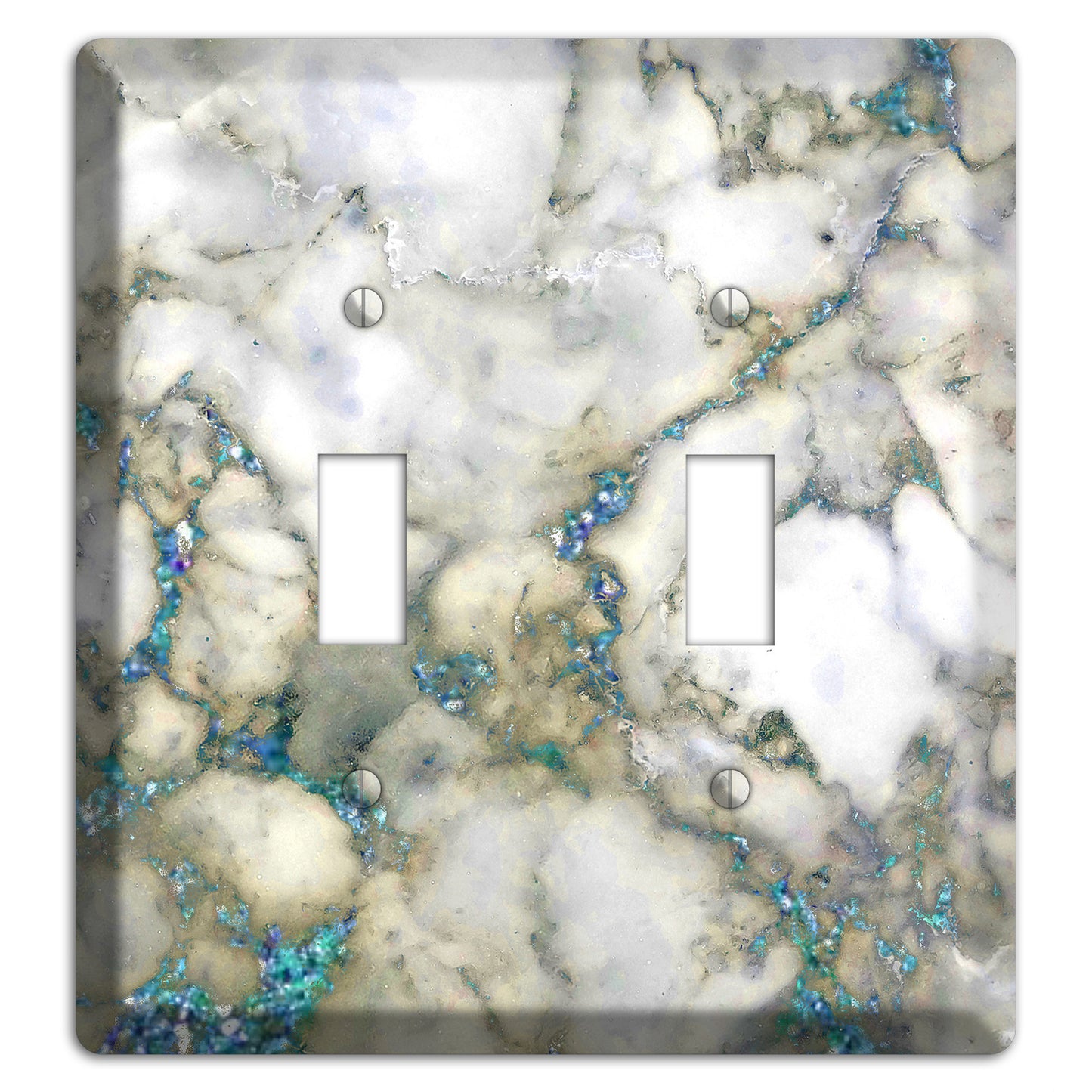 Hillary Marble 2 Toggle Wallplate