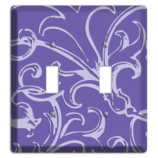 Victorian Light Purple 2 Toggle Wallplate