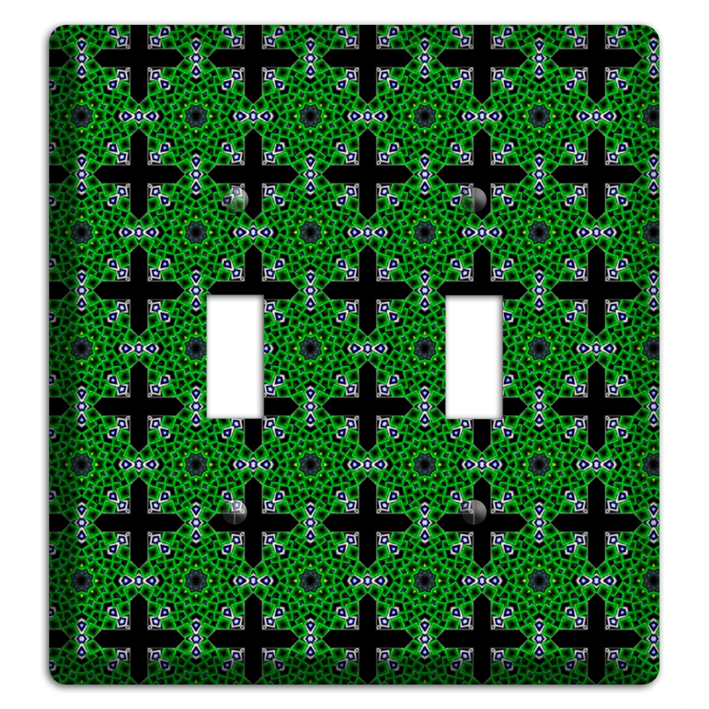 Green Foulard 3 2 Toggle Wallplate