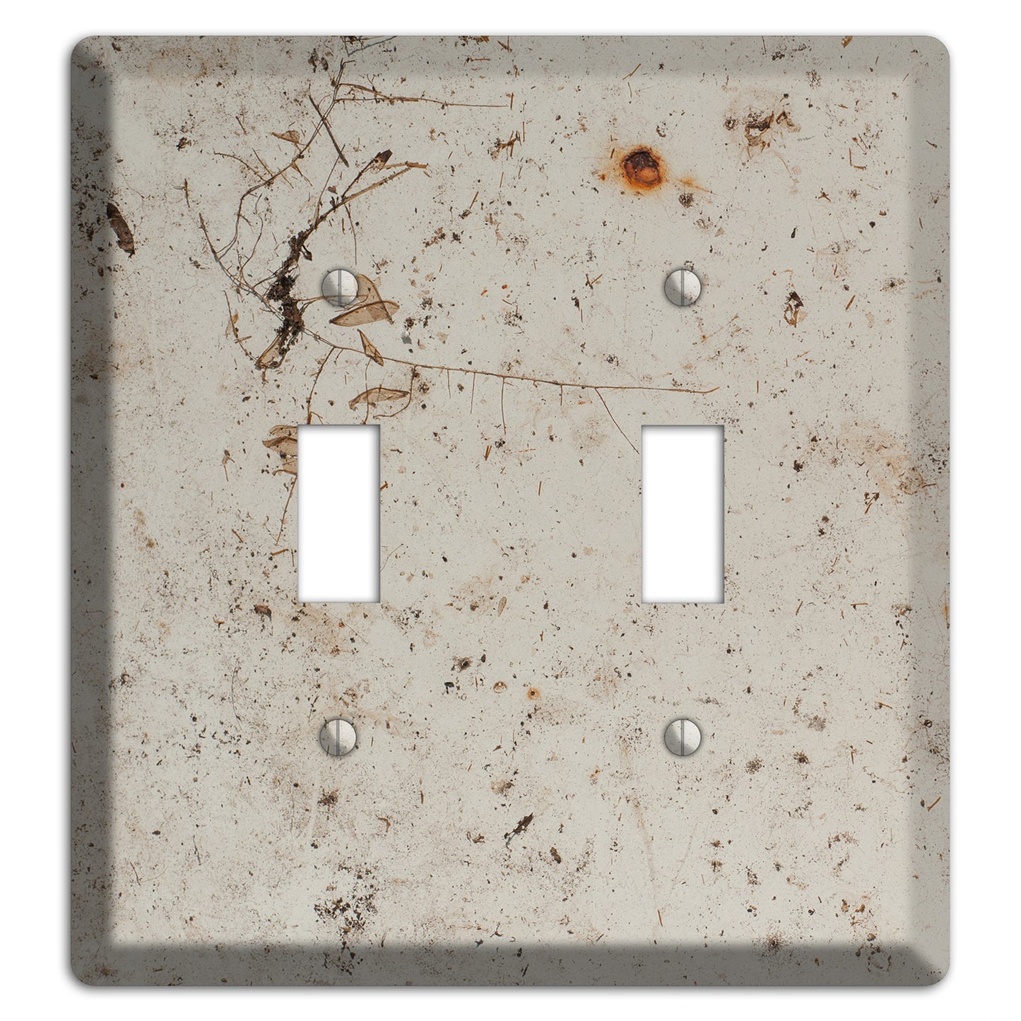 Spotted Concrete 2 Toggle Wallplate