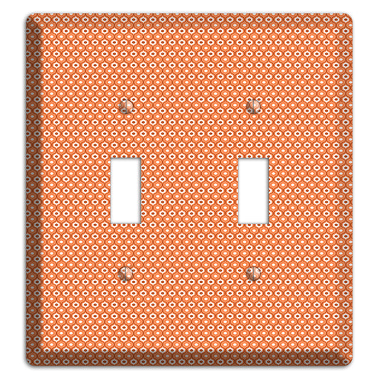 Coral Tiny Double Scallop 2 Toggle Wallplate