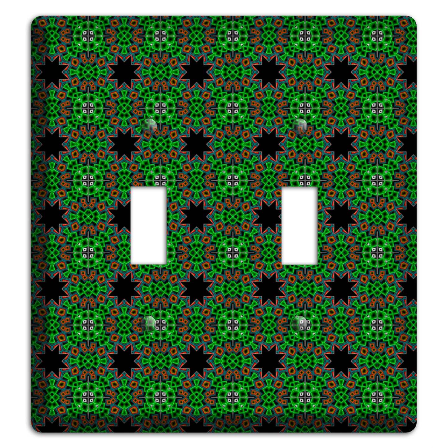 Green Foulard 2 2 Toggle Wallplate