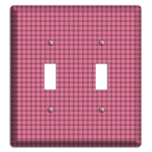 Multi Pink Tiled 2 Toggle Wallplate