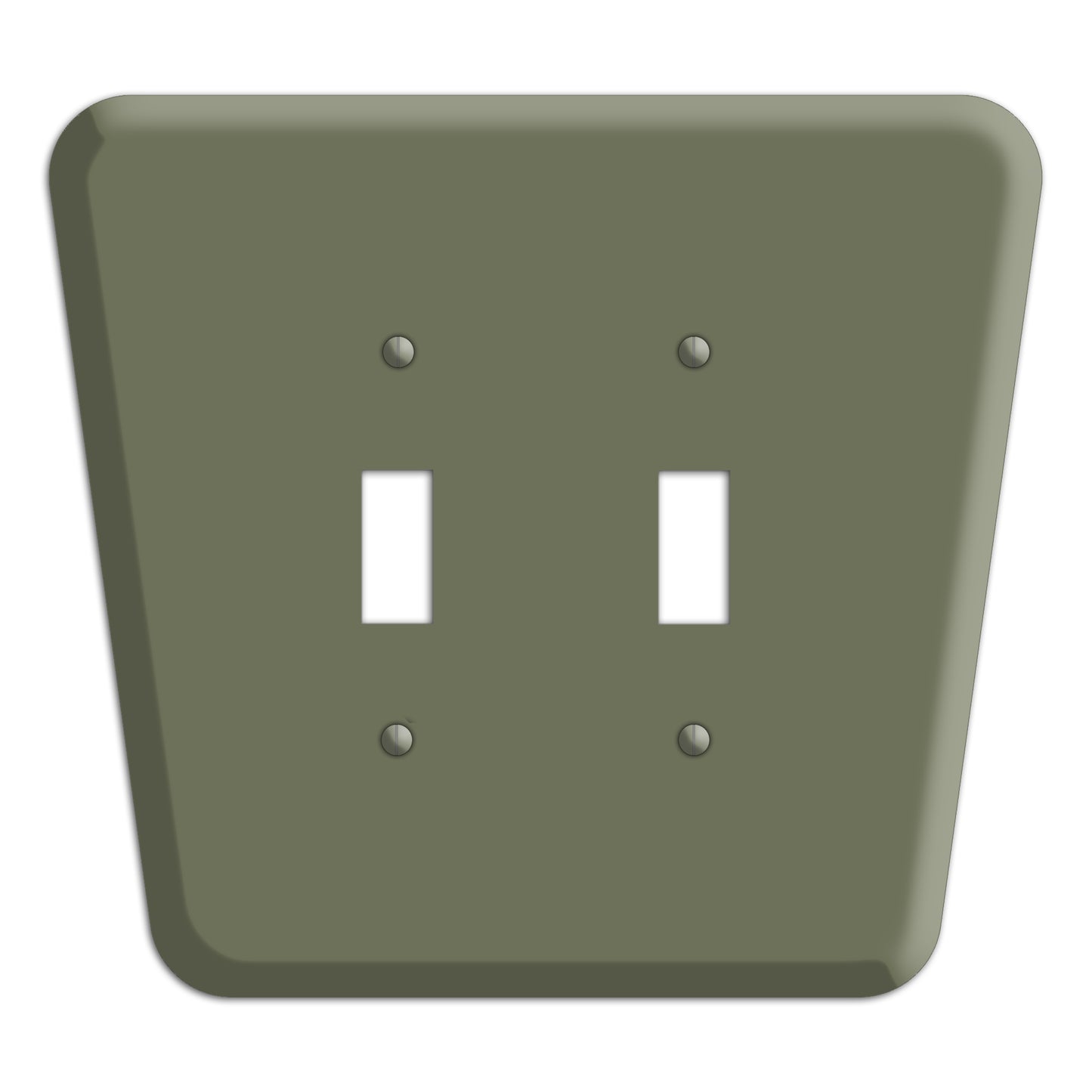 Eucalyptus Mid-Century 2 Toggle Wallplate