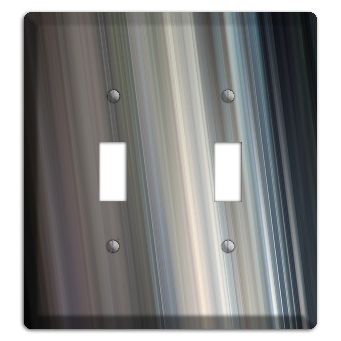 Blue Grey Ray of Light 2 Toggle Wallplate