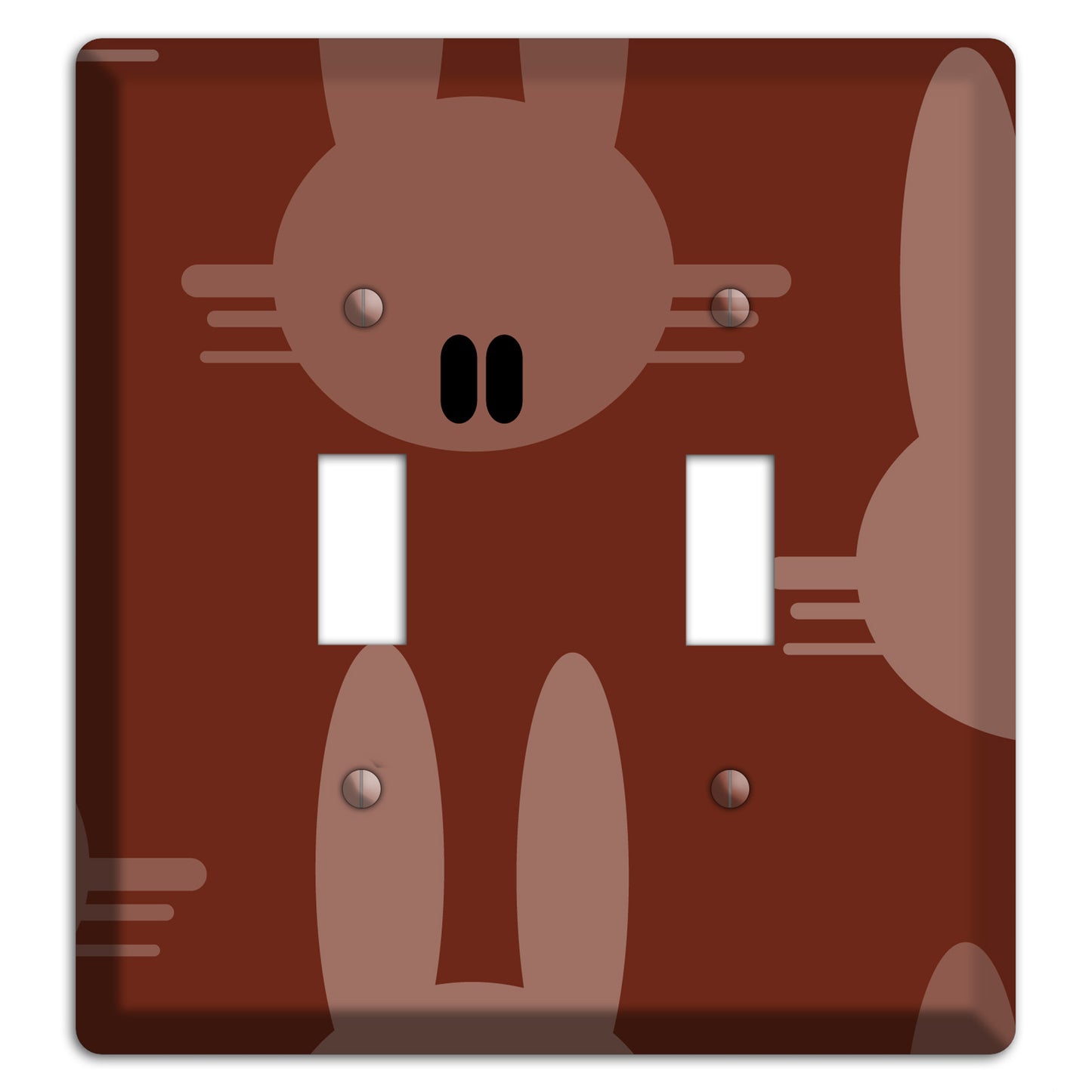 Maroon Bunny 2 Toggle Wallplate