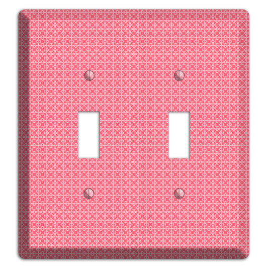 Multi Pink Tiled Arabesque 2 Toggle Wallplate