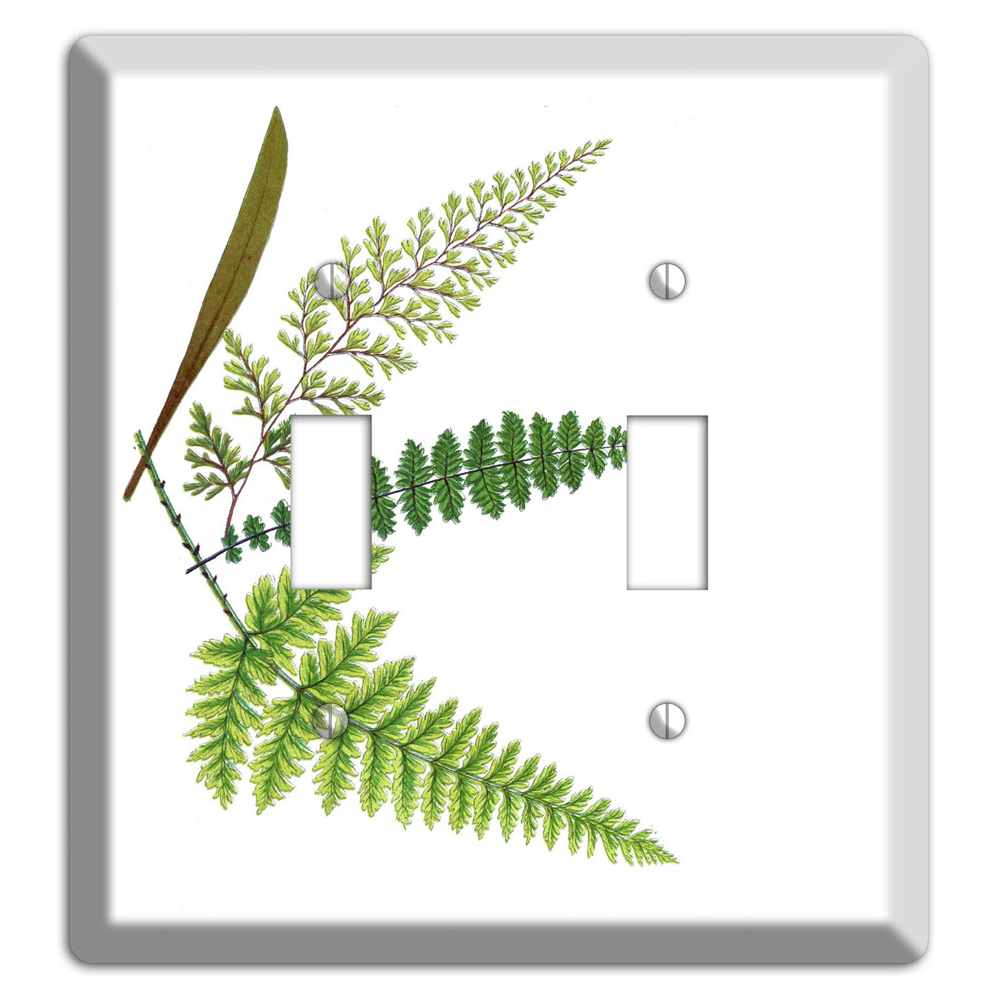 Ferns 2 Toggle Wallplate