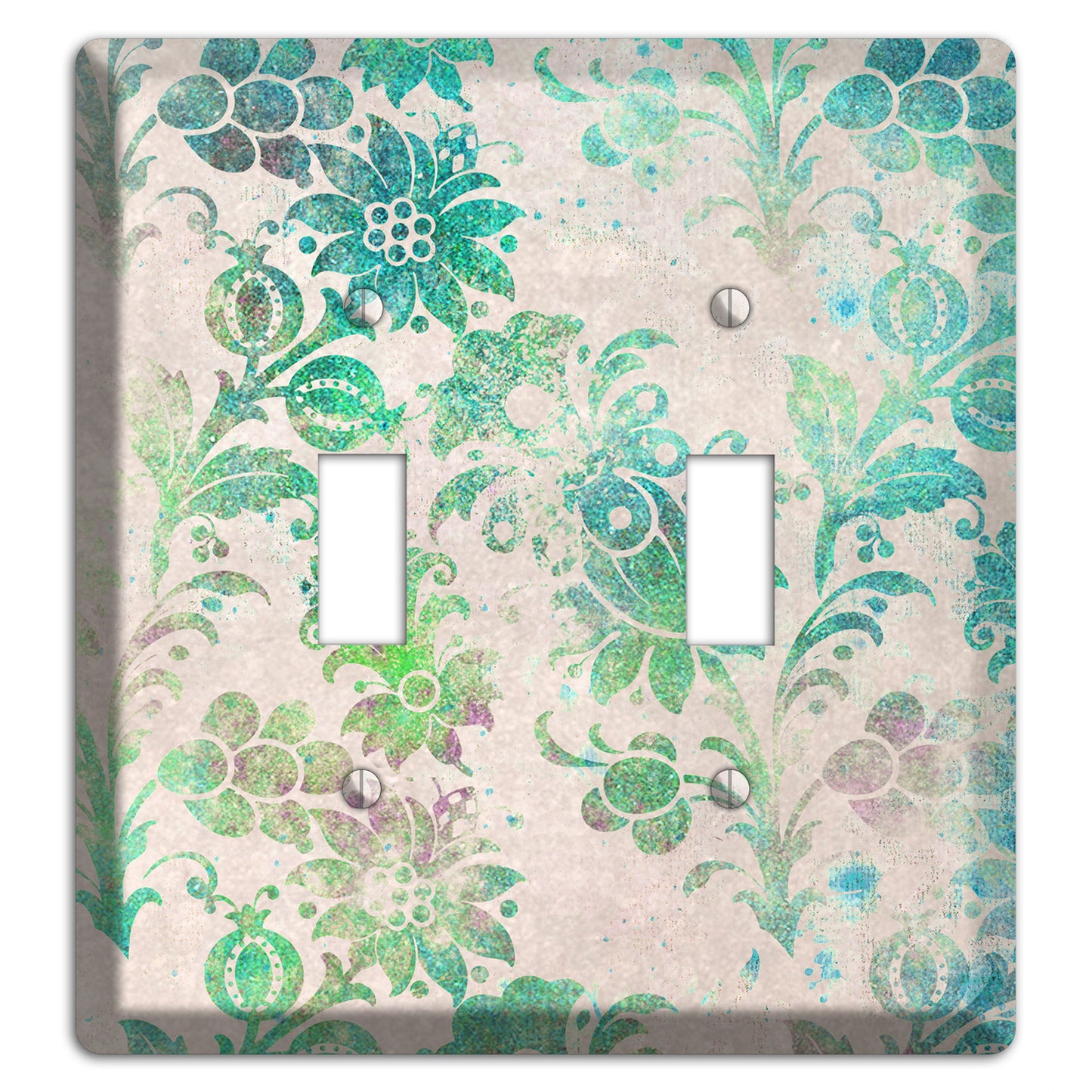 Acapulco Whimsical Damask 2 Toggle Wallplate