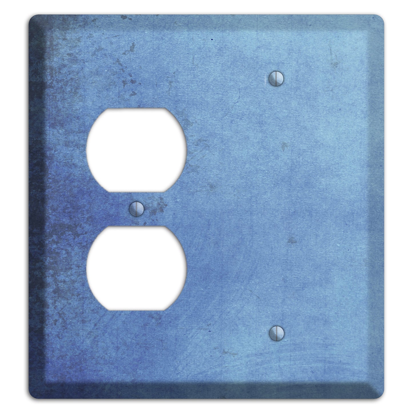 Polo Blue Vintage Grunge Duplex / Blank Wallplate