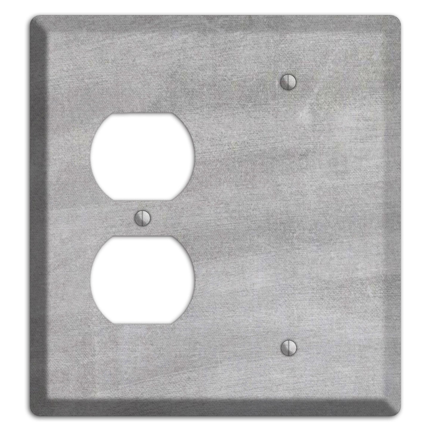 Chalk Light Grey Duplex / Blank Wallplate