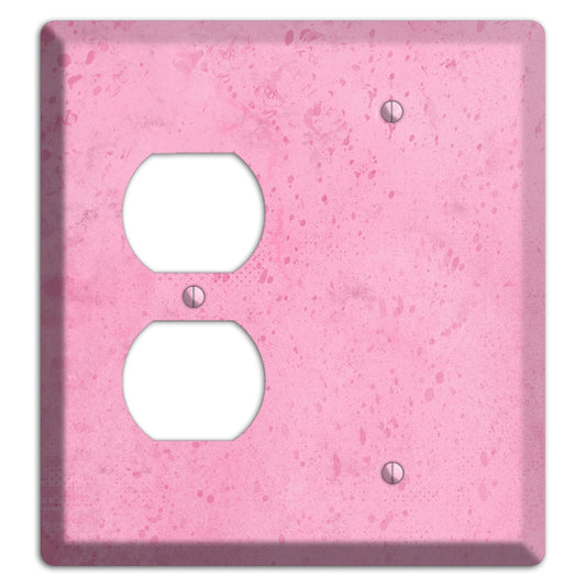 Illusion Pink Texture Duplex / Blank Wallplate