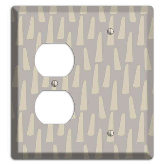 Simple Scandanavian Style HH Duplex / Blank Wallplate