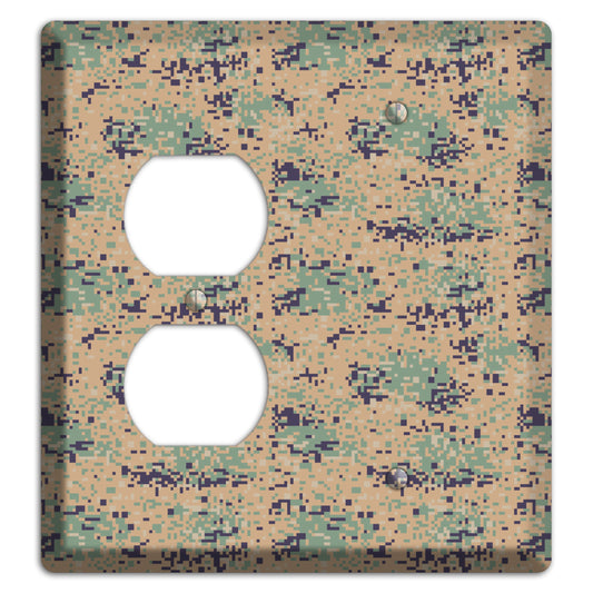 Marpat Woodland Camo Duplex / Blank Wallplate