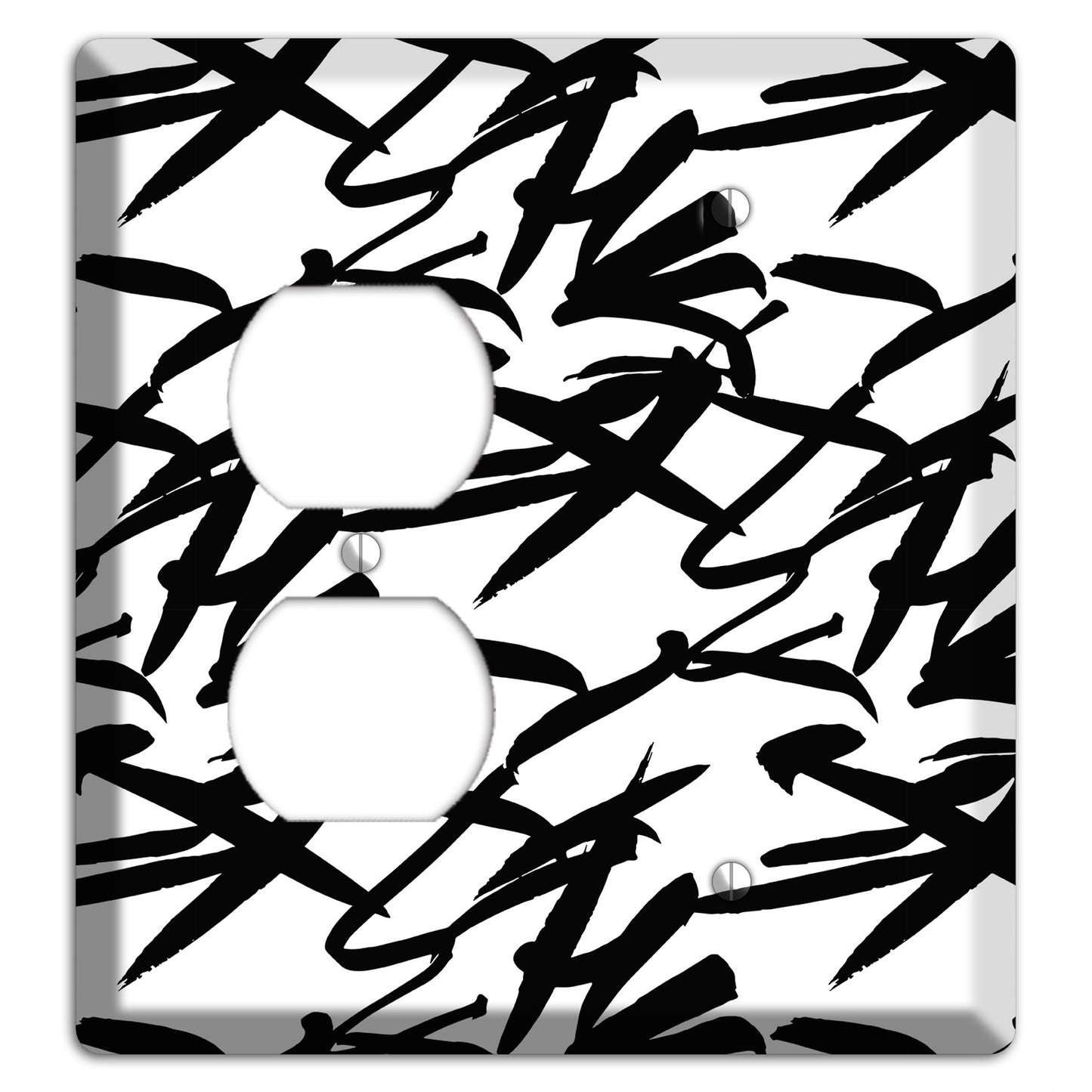 Ink Brushstrokes 2 Duplex / Blank Wallplate