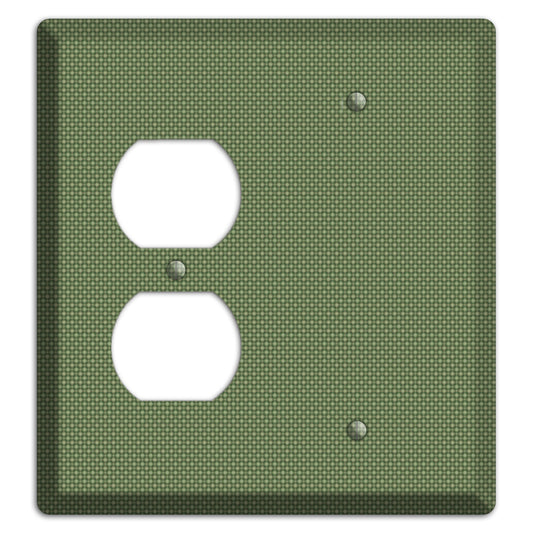 Multi Green Tiny Checkered Circles Duplex / Blank Wallplate