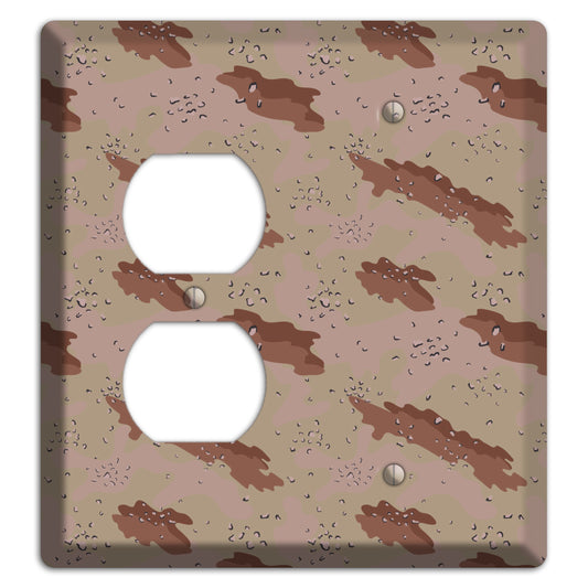 Chocolate Chip Camo Duplex / Blank Wallplate