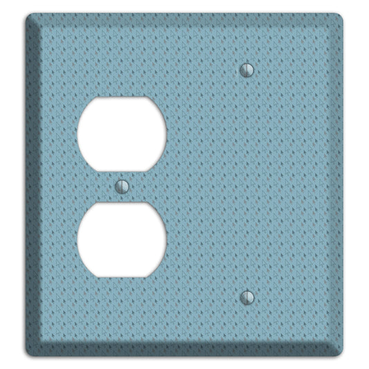 Blue Tiny Trees Duplex / Blank Wallplate