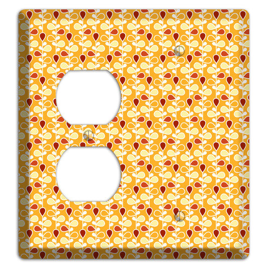 Yellow Teardrop Vine Duplex / Blank Wallplate