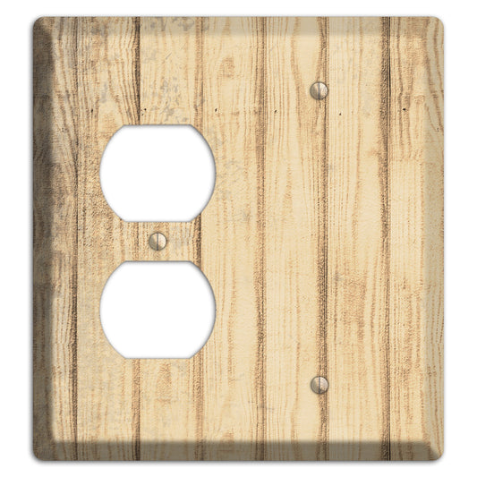 Hampton Weathered Wood Duplex / Blank Wallplate