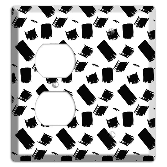 Ink Brushstrokes 8 Duplex / Blank Wallplate