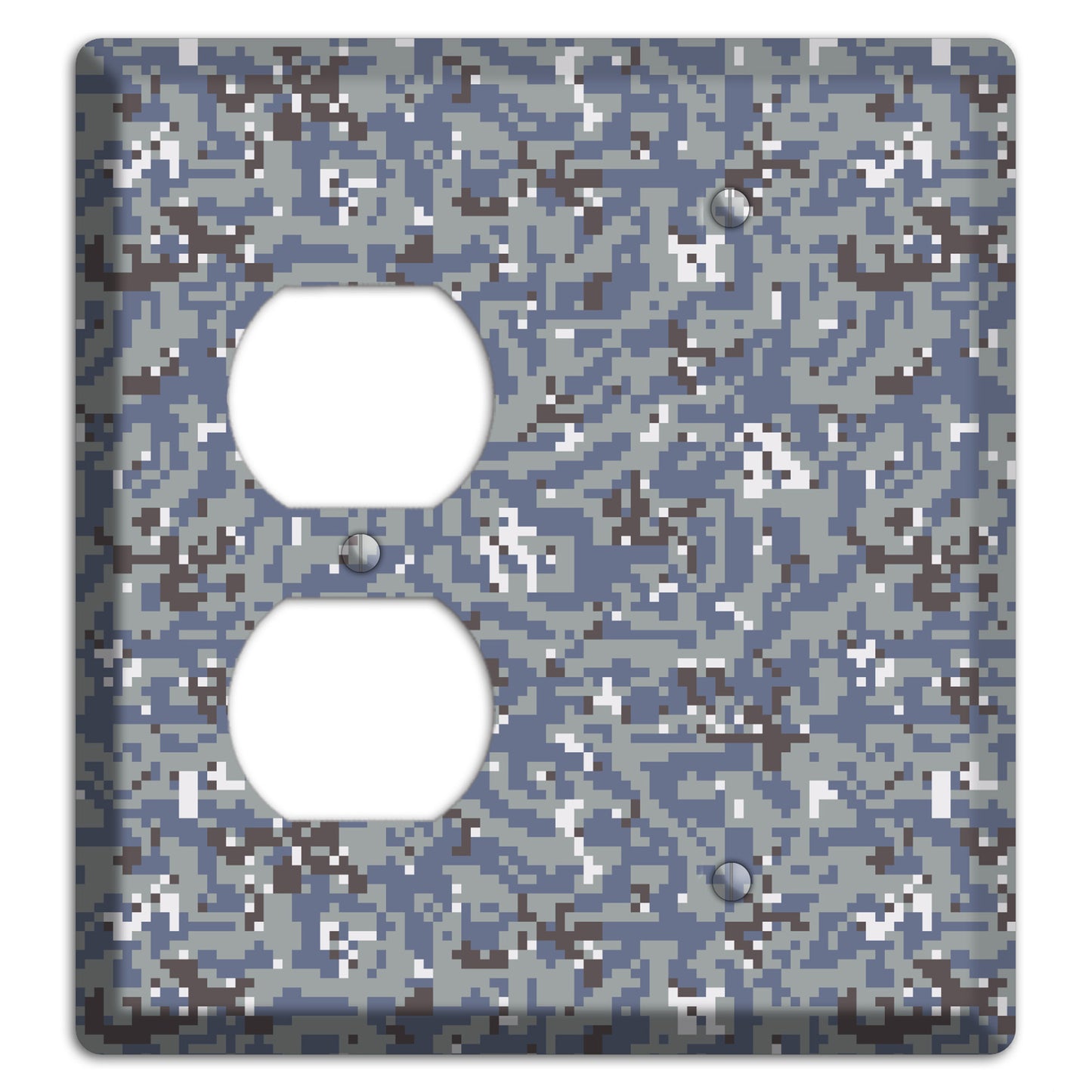 NWU Grey Dom Camo Duplex / Blank Wallplate