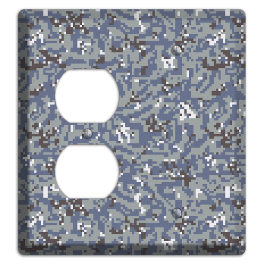 NWU Grey Dom Camo Duplex / Blank Wallplate