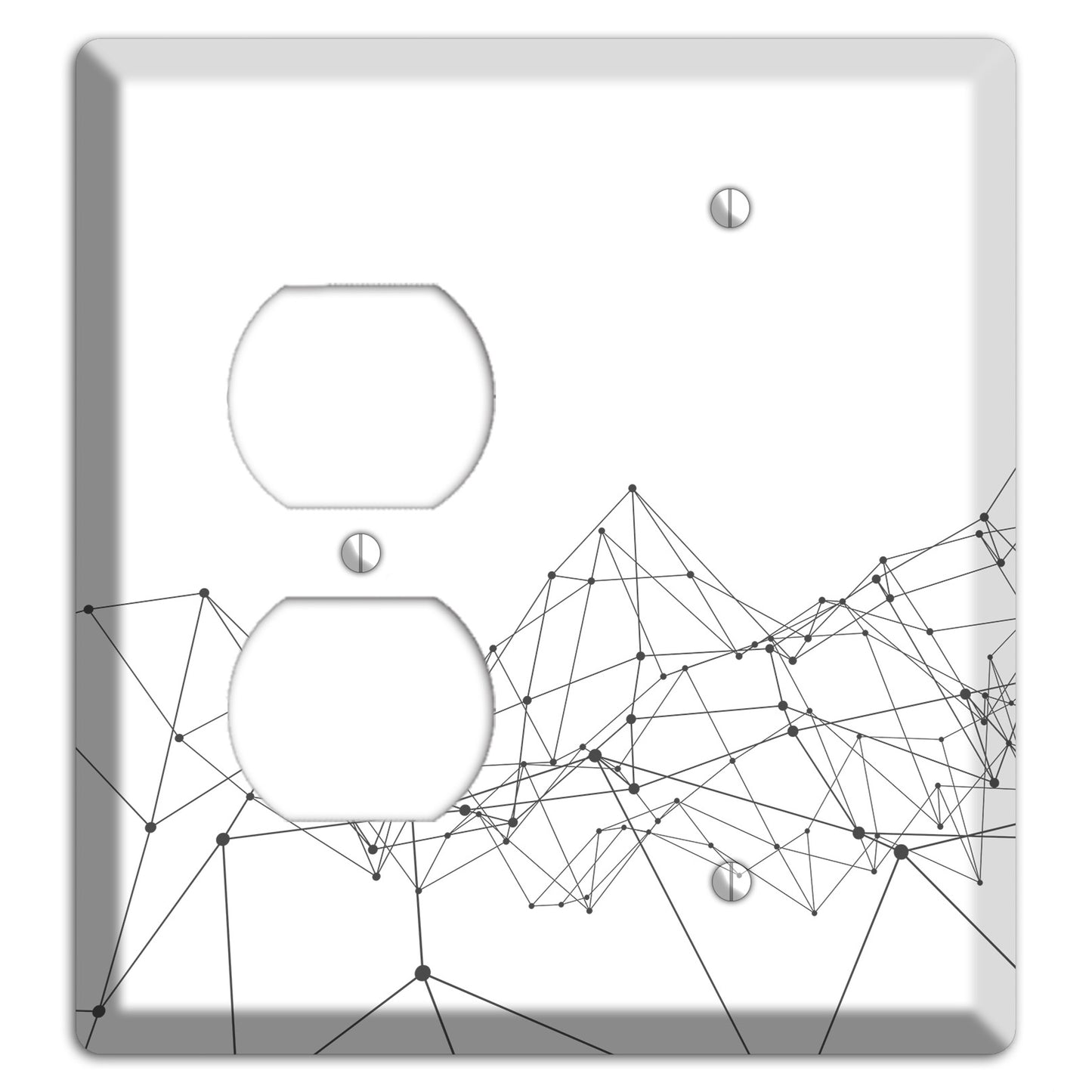 Linear B Duplex / Blank Wallplate