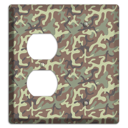 Jungle 1948 Camo Duplex / Blank Wallplate