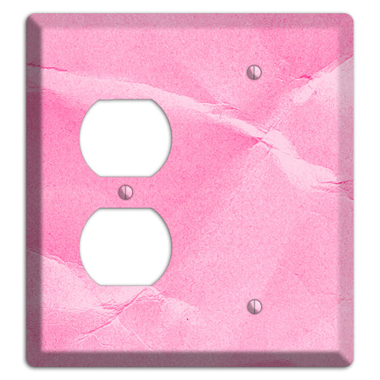 Carnation Pink Texture Duplex / Blank Wallplate