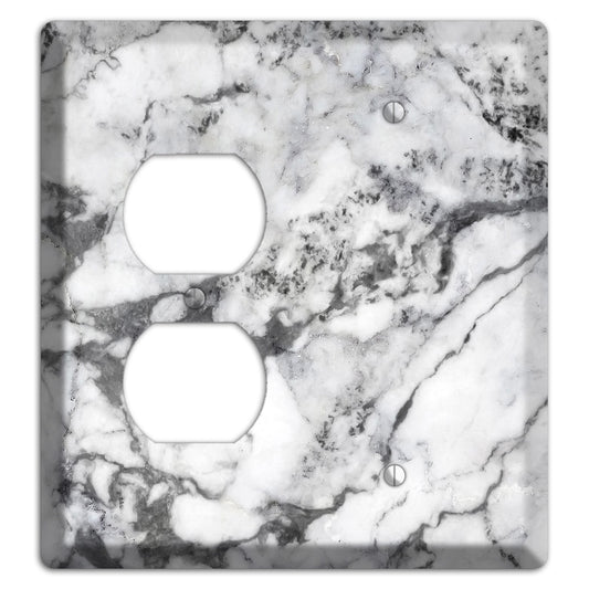 Scarpa Flow Marble Duplex / Blank Wallplate