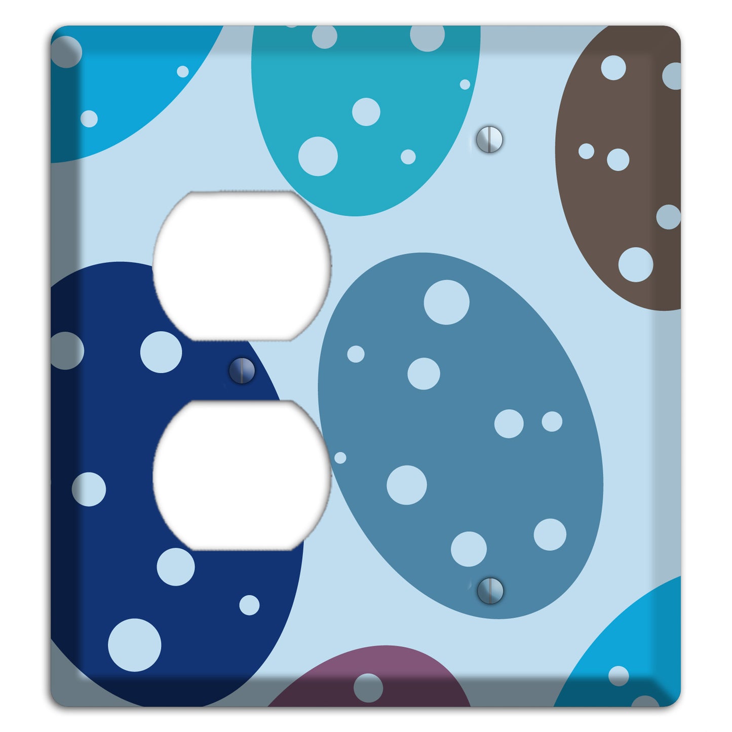 Blue Eggs Duplex / Blank Wallplate