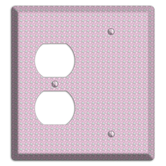 Pink with Butterflies Duplex / Blank Wallplate