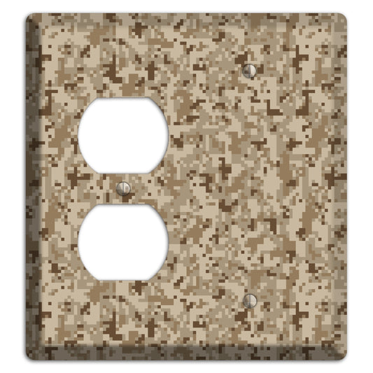 Desert Camo Duplex / Blank Wallplate