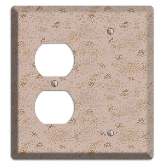 Marpat Desert Camo Duplex / Blank Wallplate