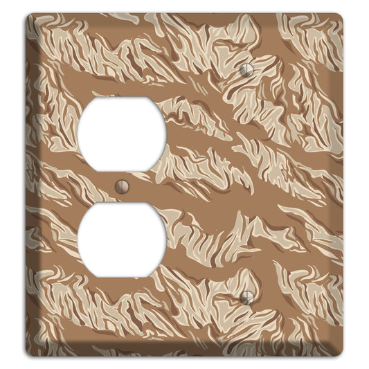 Desert Tiger Camo Duplex / Blank Wallplate