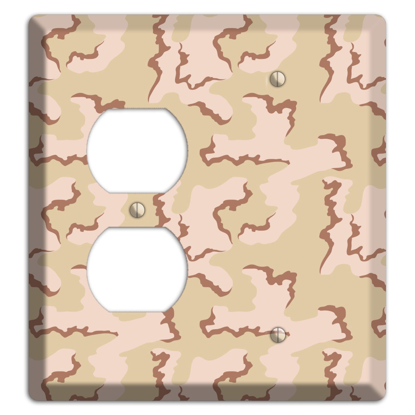 Coffee Stain Camo Duplex / Blank Wallplate