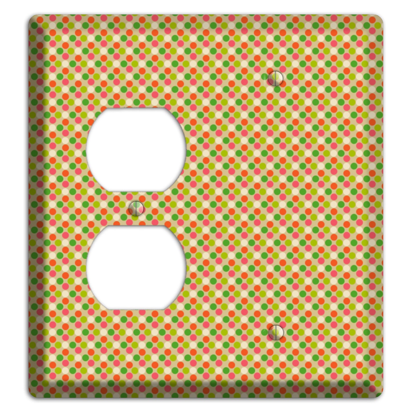 Yellow Plaid Duplex / Blank Wallplate