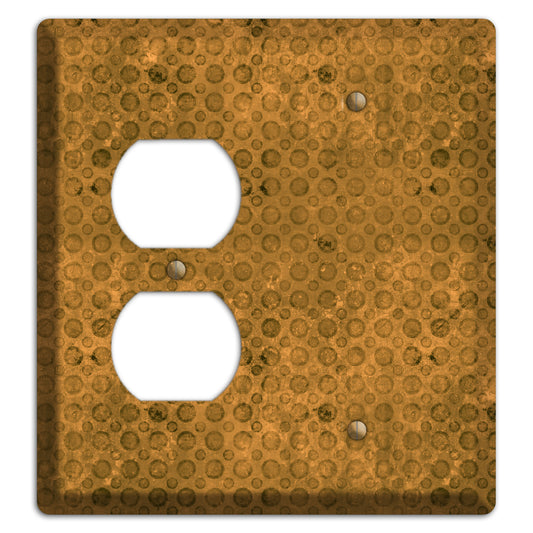 Mustard Circles Duplex / Blank Wallplate