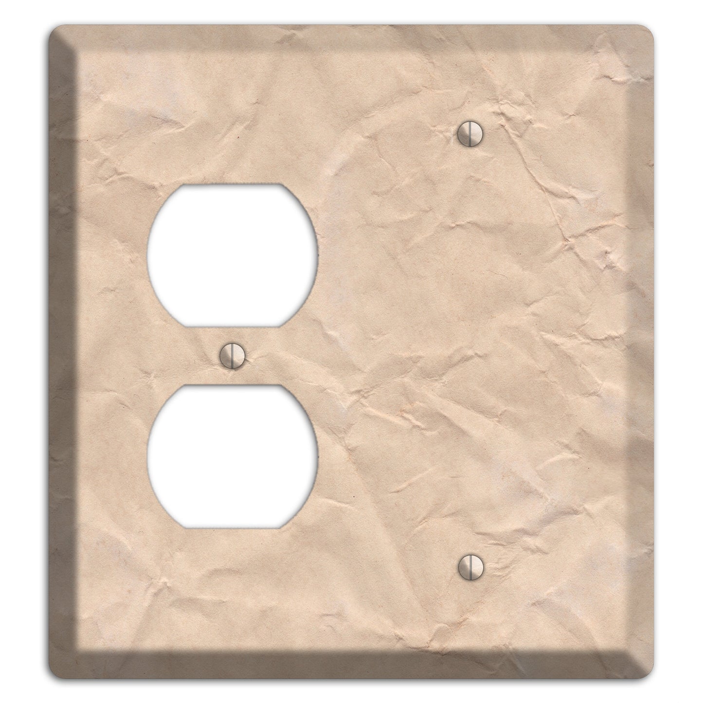 Aged Paper 5 Duplex / Blank Wallplate