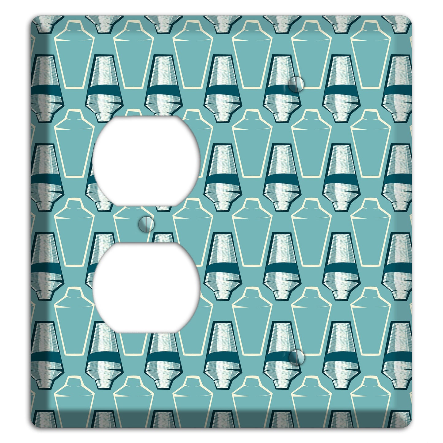 Cocktail Shakers Duplex / Blank Wallplate