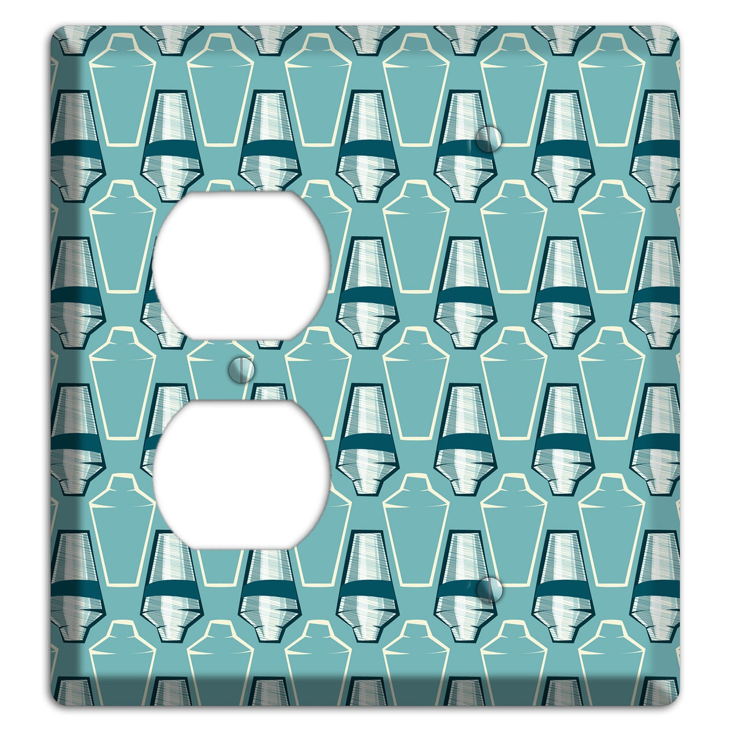 Cocktail Shakers Duplex / Blank Wallplate