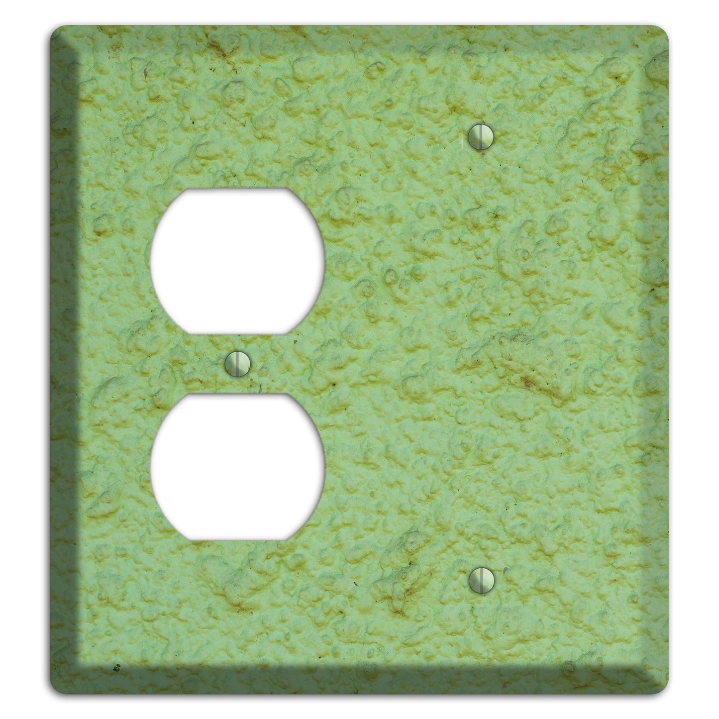 Green Concrete Duplex / Blank Wallplate