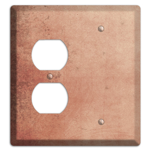 Tan Vintage Grunge Duplex / Blank Wallplate