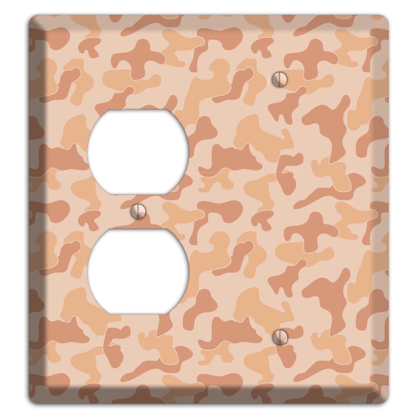 Beach Camo Duplex / Blank Wallplate