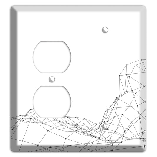 Linear H Duplex / Blank Wallplate