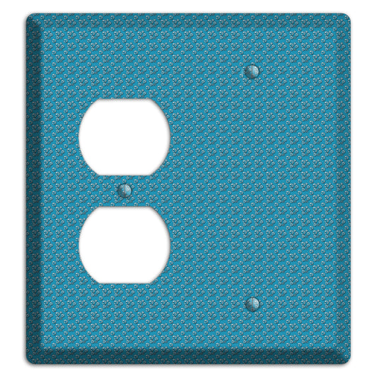 Blue Bubbles Duplex / Blank Wallplate